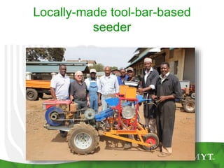 Locally-made tool-bar-based
seeder
 