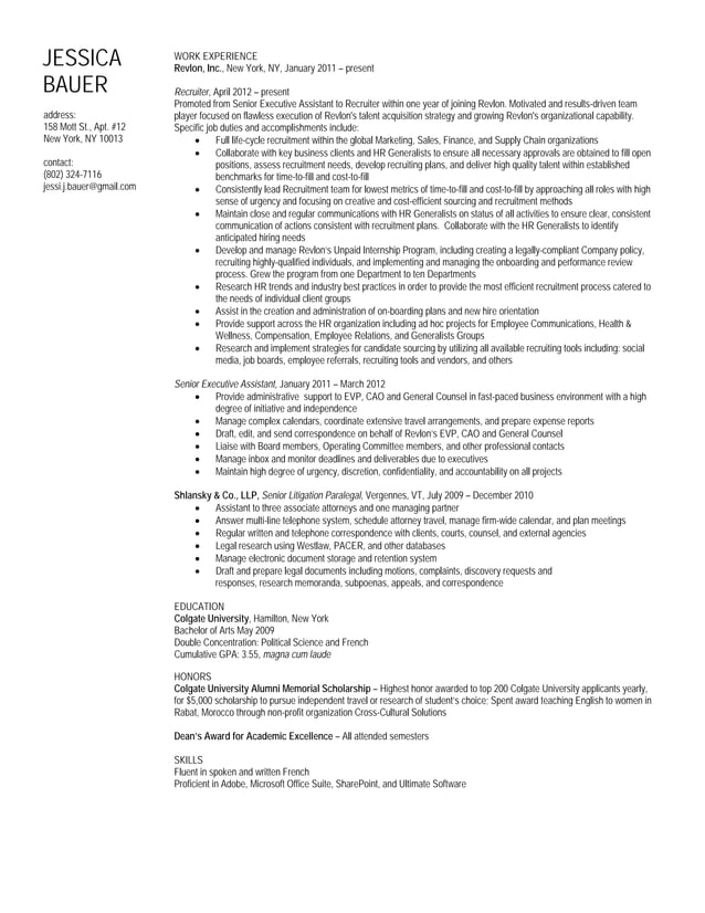 Bauer resume PDF - Bauer Resume 1 638 