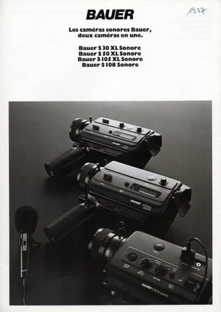 Bauer super 8 camera catalogue 1977_french