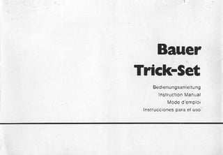 Bauer trickset user manual_german