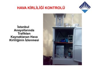 HAVA KİRLİLİĞİ KONTROLÜ




       İstanbul
    Anayollarında
       Trafikten
 Kaynaklanan Hava
Kirliliğinin İzlenmesi
 