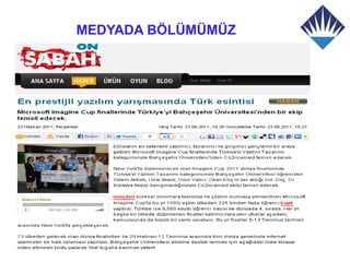 MEDYADA BÖLÜMÜMÜZ
 