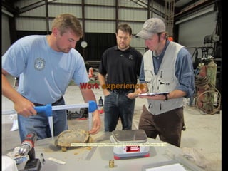 Work experience
"https://www.ﬂickr.com/photos/70969563@N03/15145470409/">MyFWCmedia</a> via
 