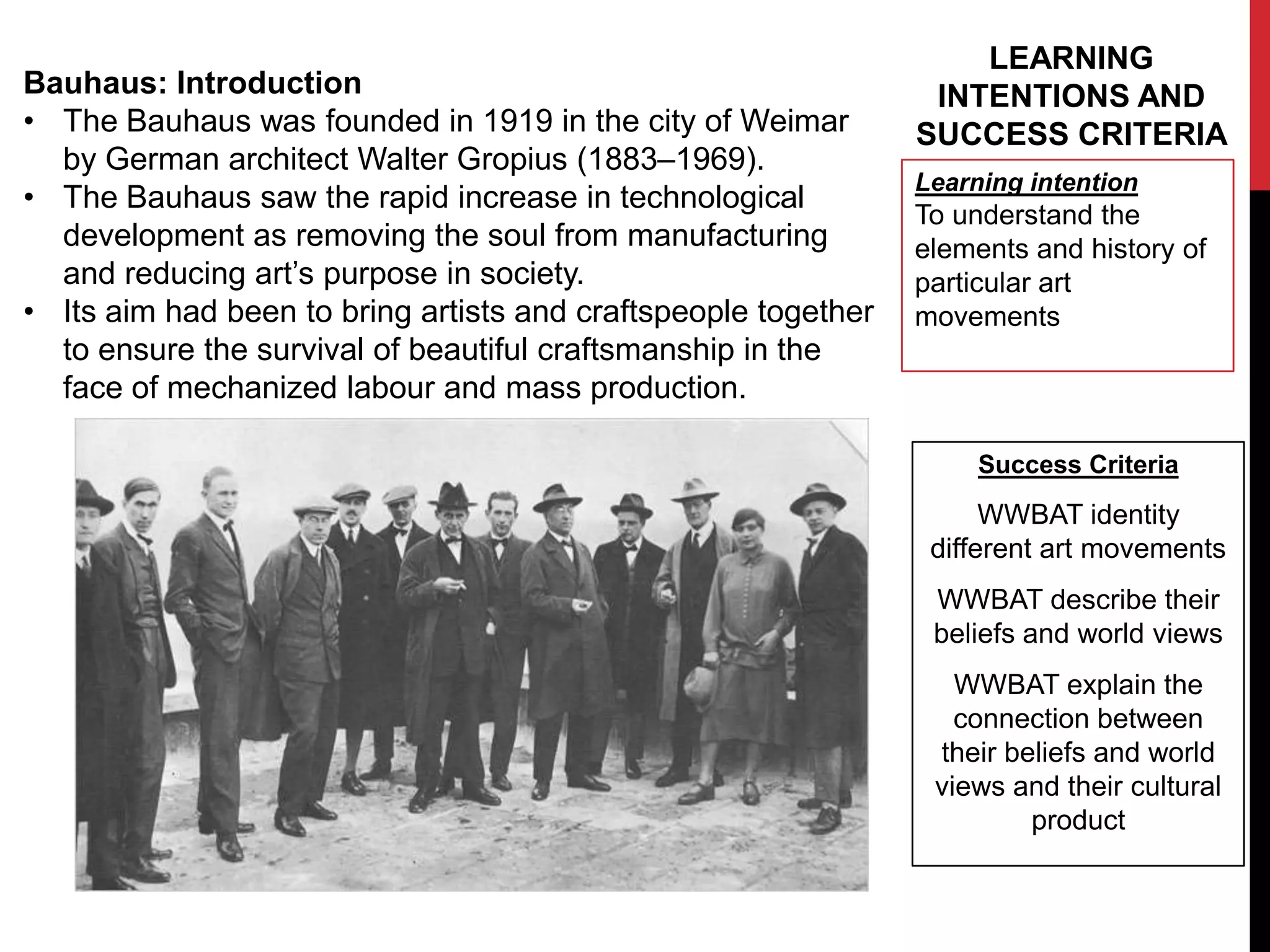 Bauhaus lesson powerpoint | PPTX