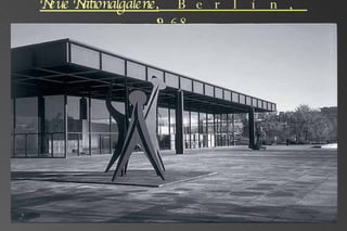 Neue Nationalgalerie,  Berlín, 1968 