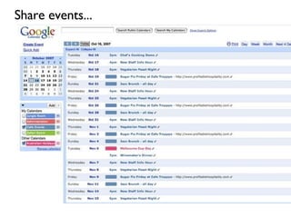Share events... 