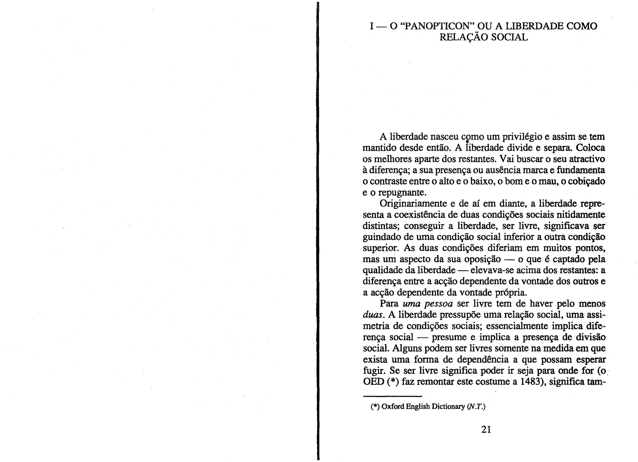 Bauman zygmund a liberdade