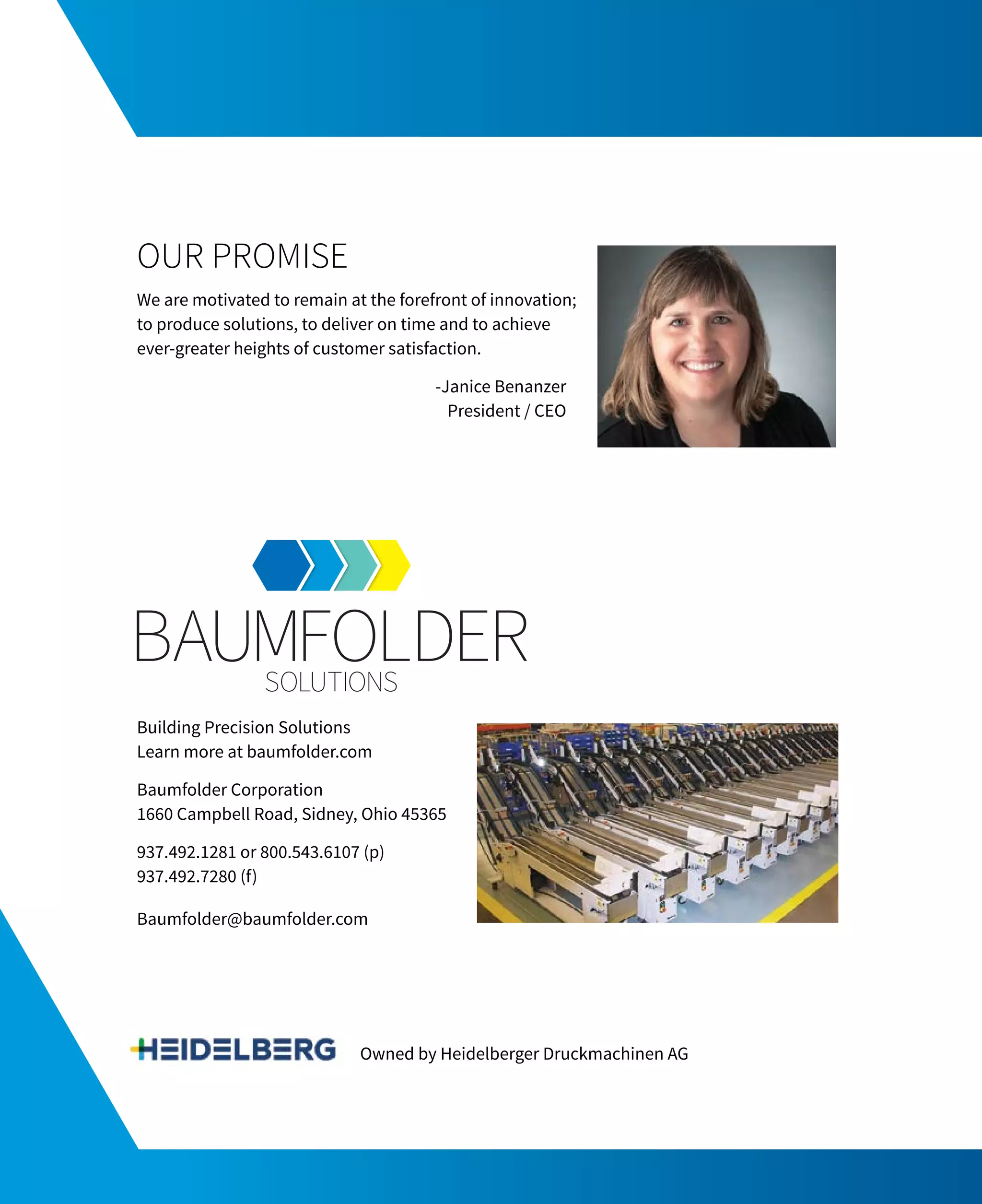 Baumfolder Solutions Guide Brochure PDF