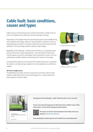Baur - Cable Fault Locators & Location Specialists (LV MV HV Cables) | PDF