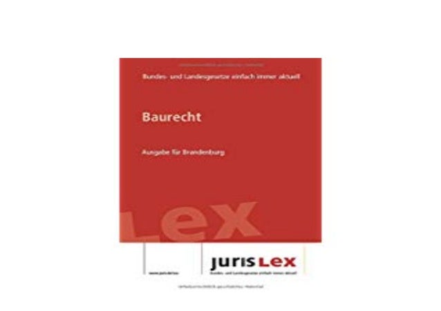 [DOWNLOAD_EBOOK] Baurecht Ausgabe fur Brandenburg Rechtbtand 03 06