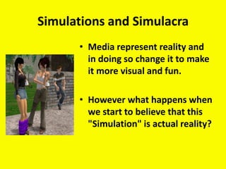 Hyperreality Simulation Simulacra