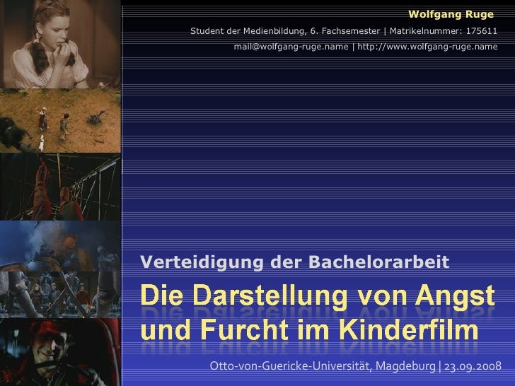 Dissertation verteidigung vortrag