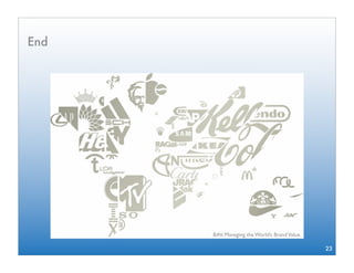 End




      BAV, Managing the World’s Brand Value.

                                               23
 