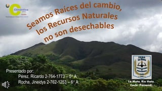 Presentado por:
Pérez, Ricardo 2-764-1773 – 5° A
Rocha, Jineidys 2-762-1253 – 6° A La Mata, Río Hato,
Coclé (Panamá)
 