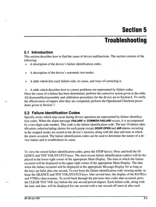 Section5
Troubleshooting
r
-
5.1 Introduction
This section describes how to find the causeof device malfunctions. The sect...