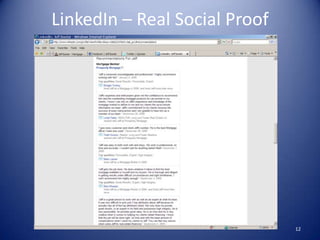 LinkedIn – Real Social Proof12