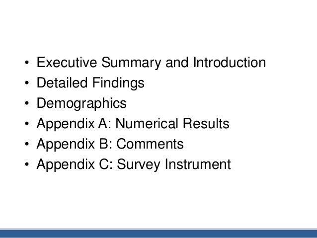 Bay Village Draft 2015 Survey Results - executive summary and introduction detailed findings demographics appendix a numerical results appendix b comments appendix c survey instrument