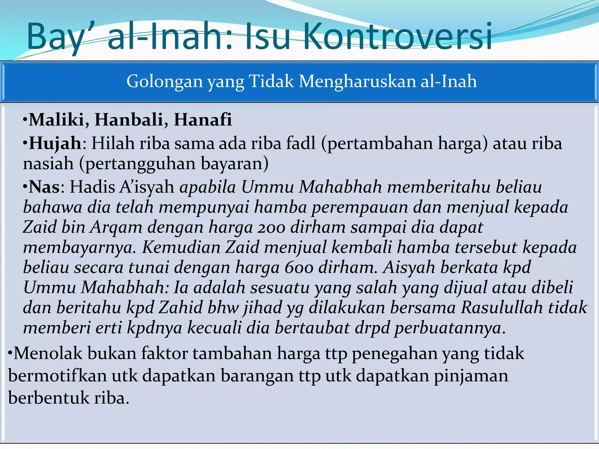 Bay Inah Bay’ al inah dan bay dayn | PDF