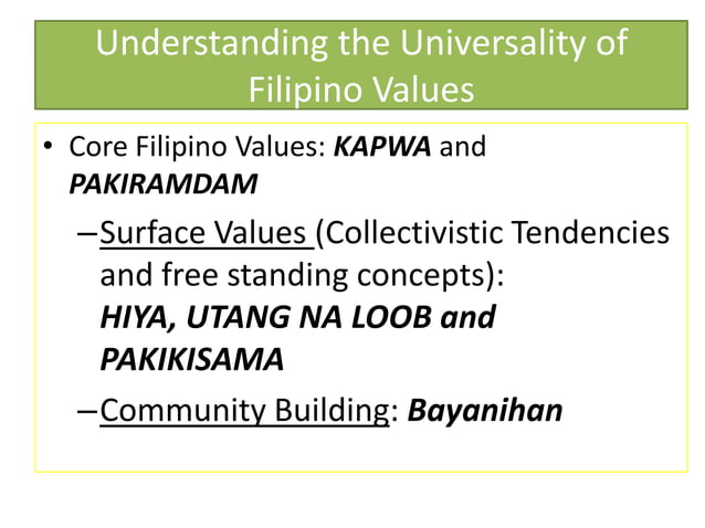 LESSON 3: FILIPINO VALUES: BAYANIHAN | PPT