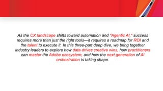 Mastering Customer Experience with Adobe Experience Platform and ...