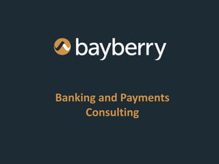 Banking and Payments
     Consulting
 