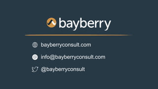 bayberryconsult.com
@bayberryconsult
info@bayberryconsult.com
 