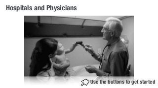 Hospitals and Physicians 
Use the buttons to get started 
 