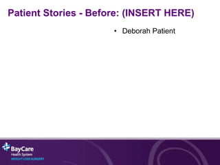 Patient Stories - Before: (INSERT HERE) Deborah Patient 
