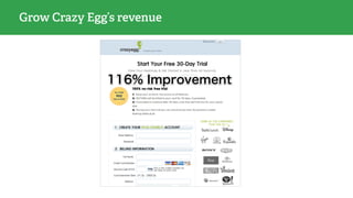 Grow Crazy Egg’s revenue
 