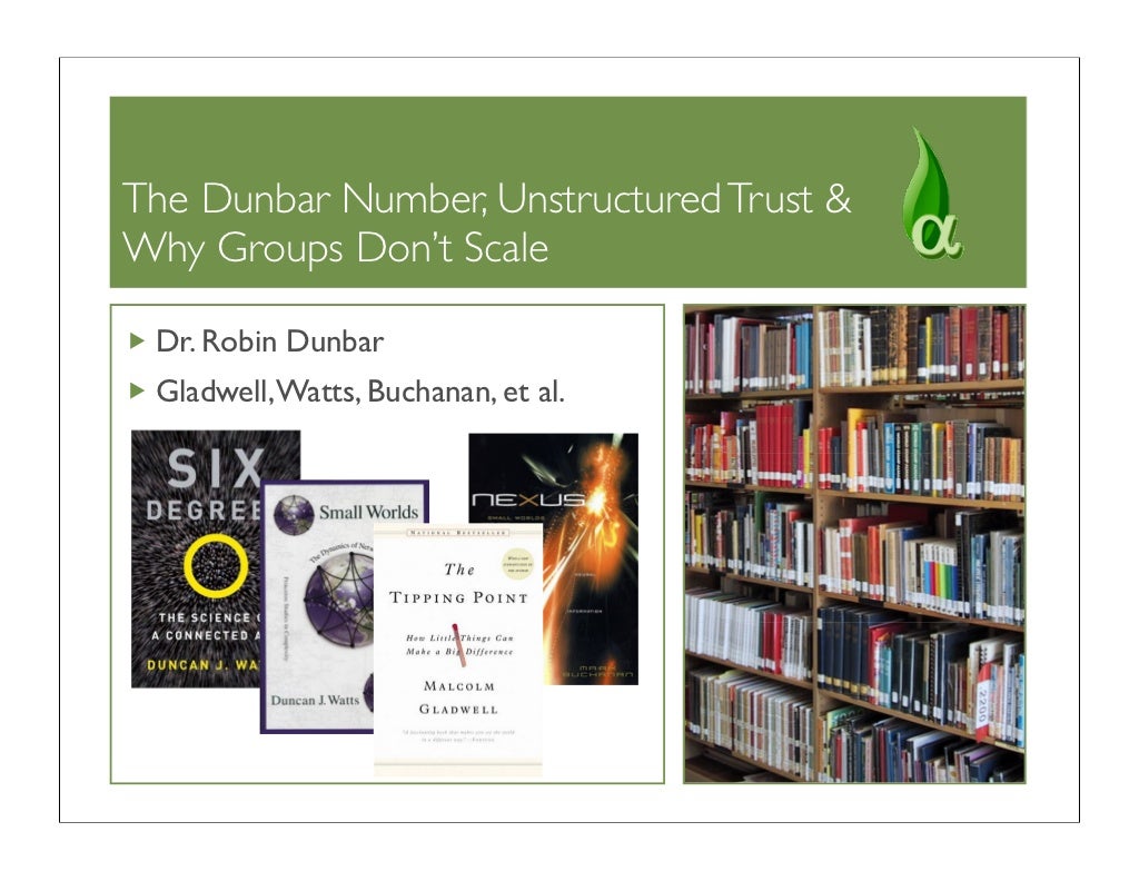 The Dunbar Number, Unstructured Trust