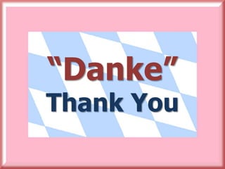 “Danke”
Thank You
 