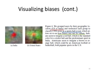 Visualizing biases (cont.)
10
 