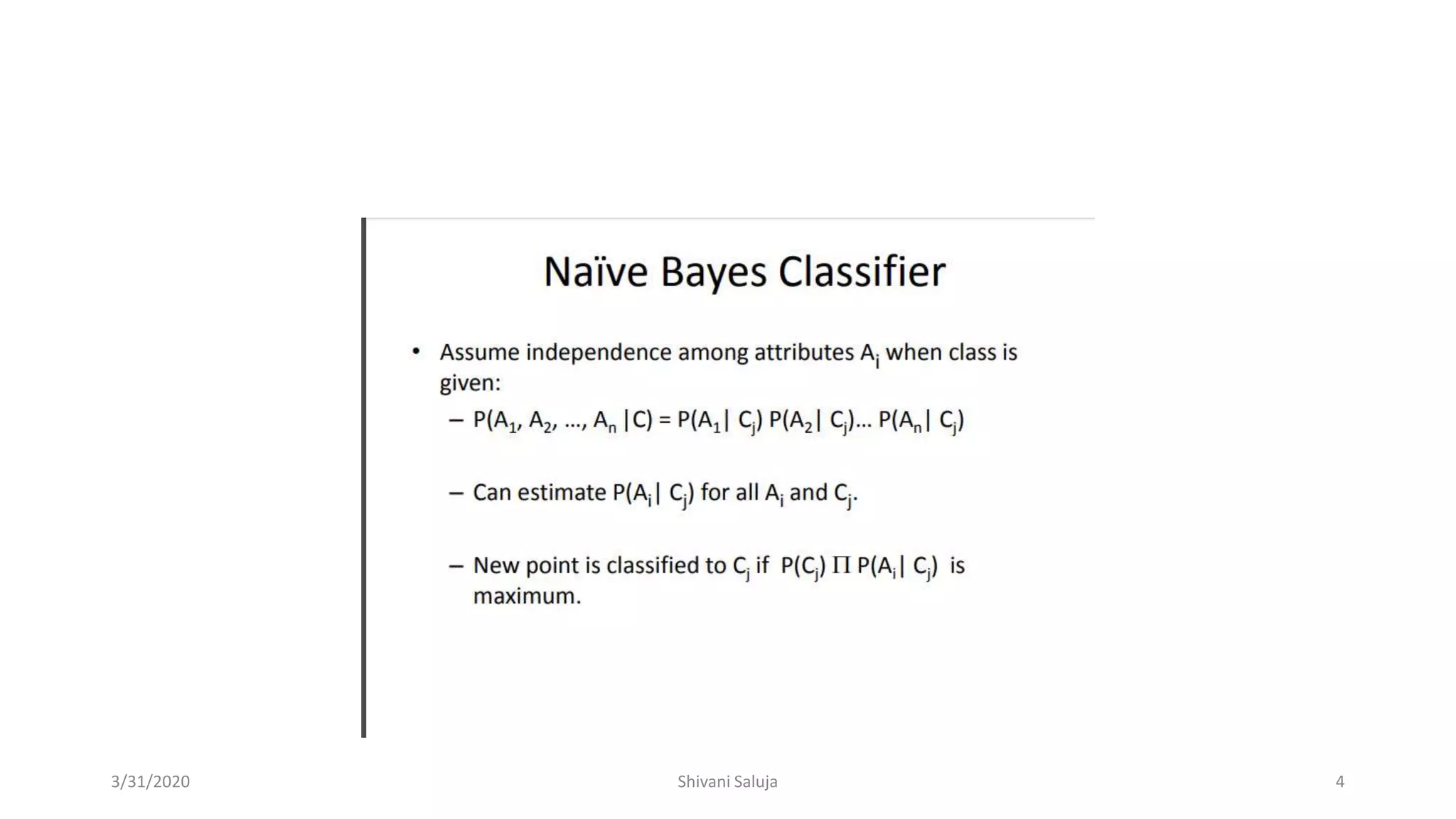 Bayes and naive bayes | PPT