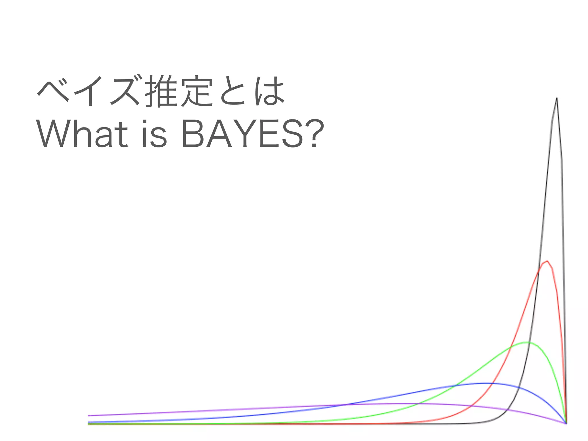 ベイズ推定とは
What is BAYES?
 