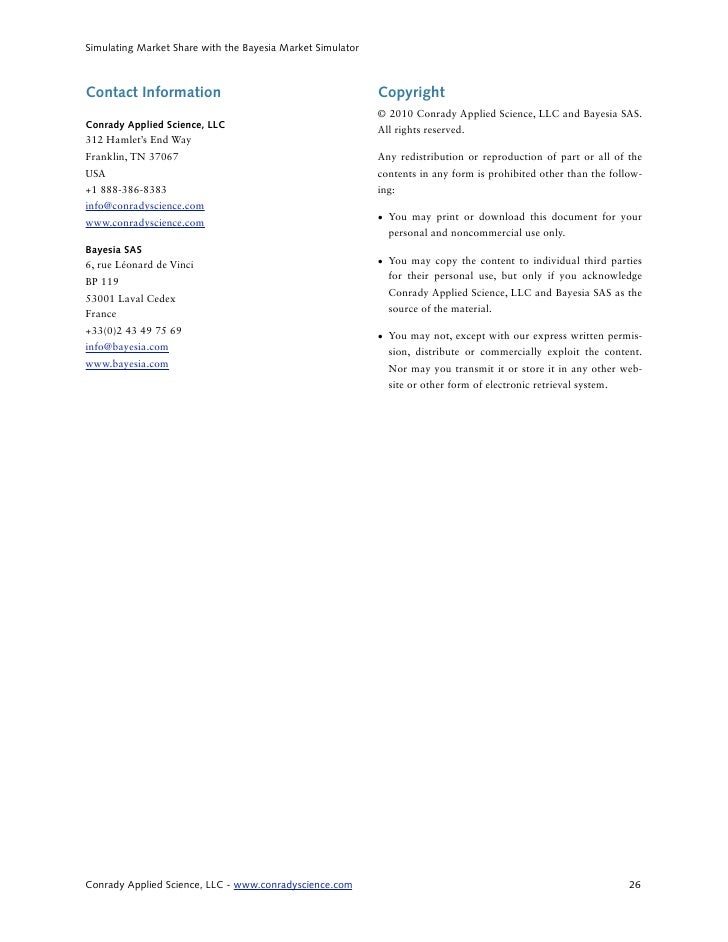 Bayesia Lab Choice Modeling 1