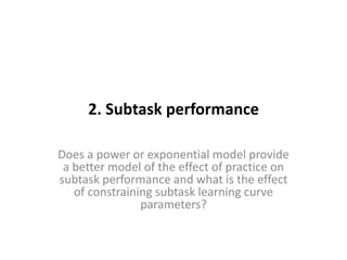 Sub Task Shape Presentation based on