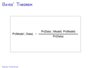 B’ T
Bayesian Fundamentals
 