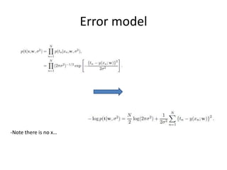 Error model




-Note there is no x…
 