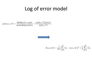 Log of error model
 