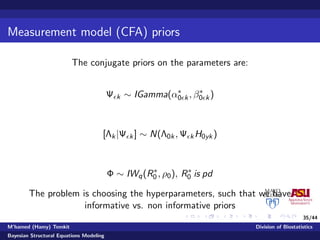 Bayesian Structural Equations Modeling (SEM) | PDF