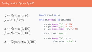 Bayesian workflow with PyMC3 and ArviZ | PPTX