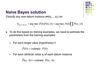 bayesNaive algorithm in machine learning | PPT
