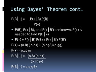 Bayes Theorem | PPTX | Women\'s Health | Healthy Living