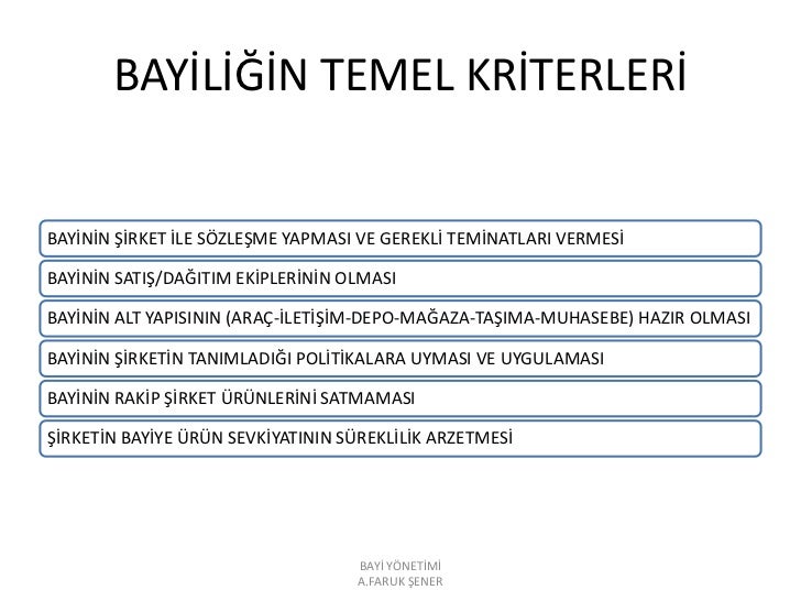 Alt bayilik sözleşmesi örneği