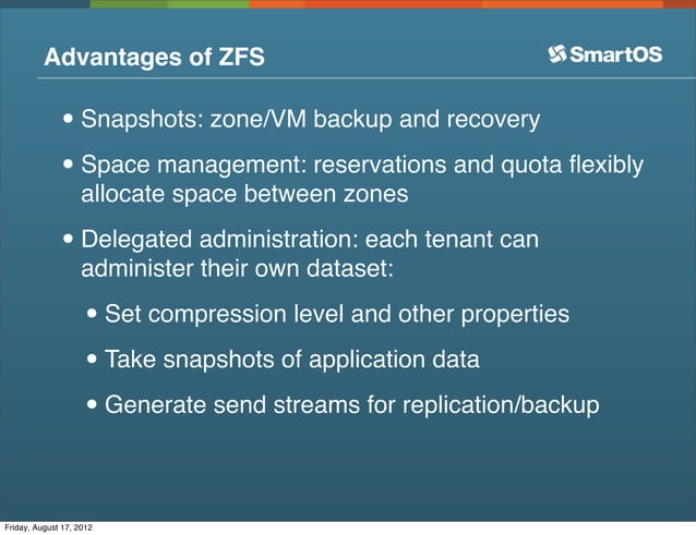 SmartOS ZFS Architecture | PPT