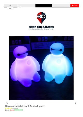  0 ITEMS
LOG IN
Baymax Colorful Light Action Figures
     30 reviews
$31.58 $18.58 SAVE $13.00
USD
 
