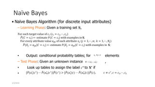 baysian in machine learning in Supervised Learning .pptx