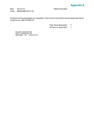 29-Jun-18Date
MN254586415517.1BToken
Wells Fargo Bank
Enclosed are the photocopies you requested. If we can be of any furt...