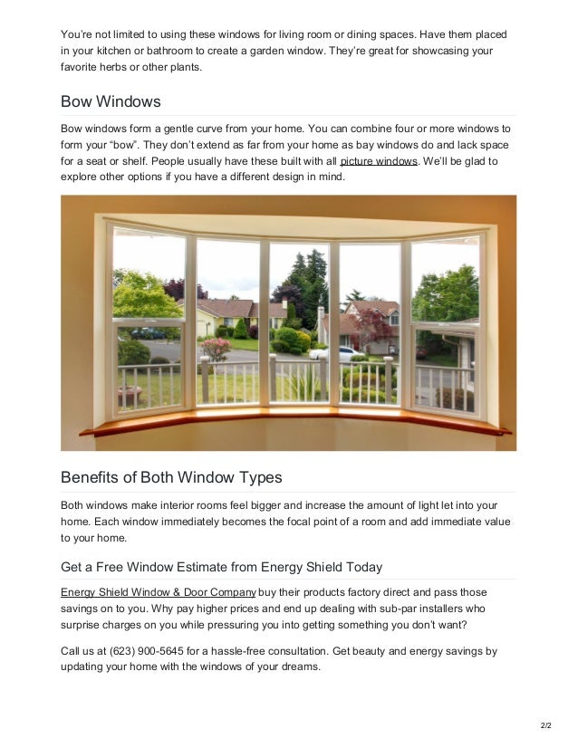 Bay Windows And Bow Windows In Arizona