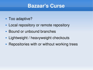 Introduction to Bazaar | PDF
